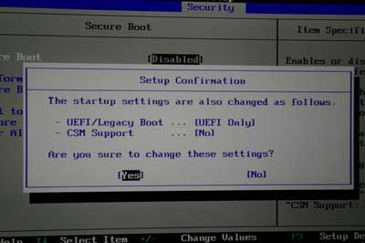 Working with a complete environment in UEFI