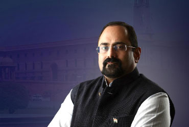 Rajeev Chandrasekhar, Union Minister of State for Electronics and Information Technology, Union Minister of State for Skill Development and Entrepreneurship.